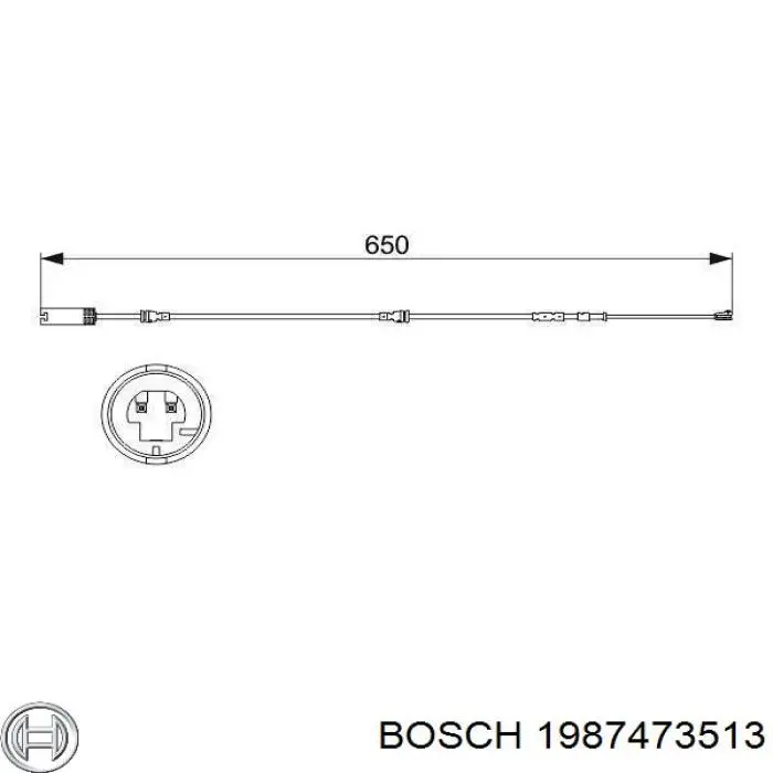 1987473513 Bosch датчик износа тормозных колодок передний