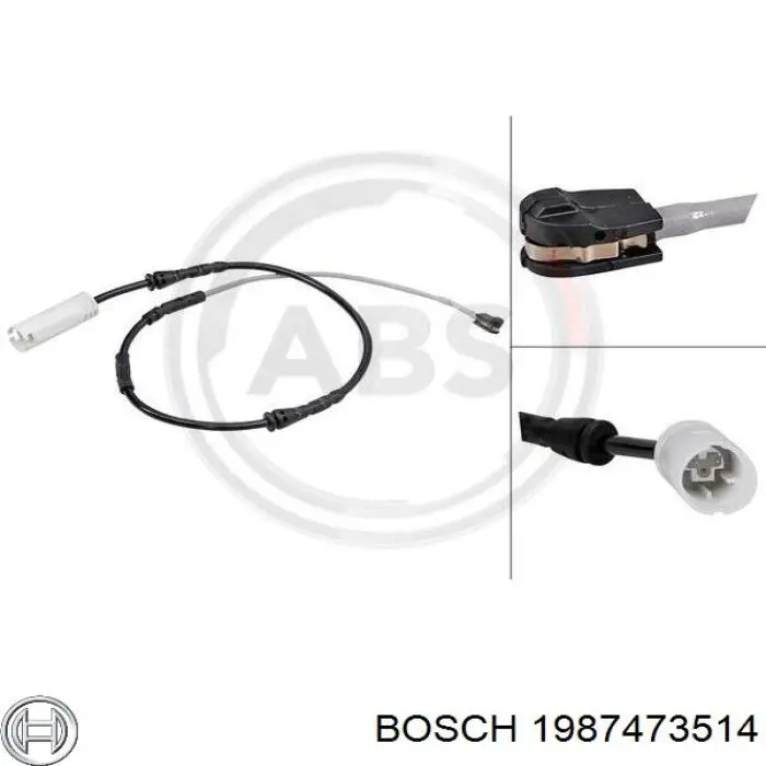 Датчик износа колодок Bosch 1987473514