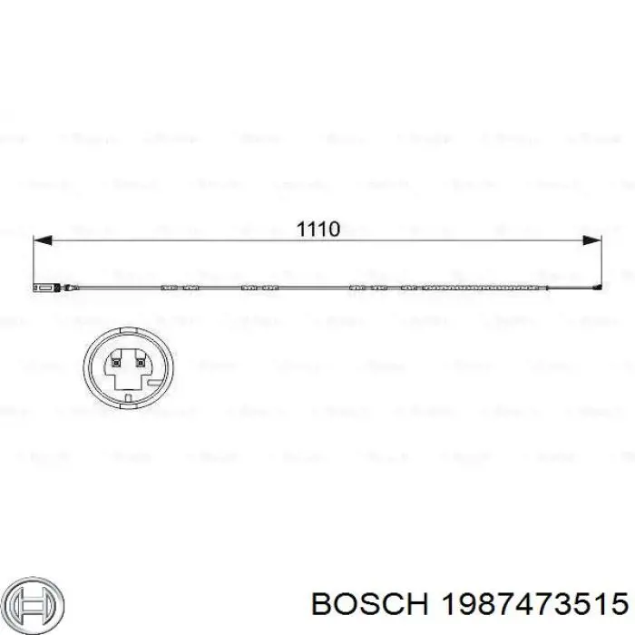 1987473515 Bosch датчик износа тормозных колодок задний