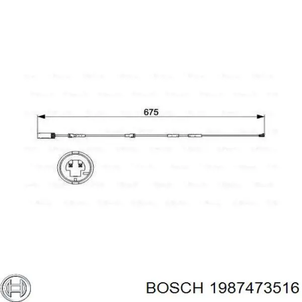 Купить 1987473516 Bosch Сенсор износа