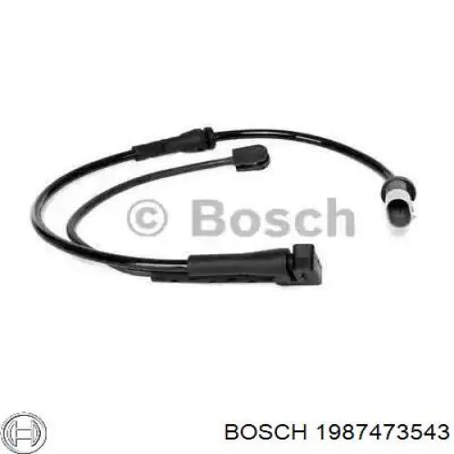 1987473543 Bosch sensor dianteiro de desgaste das sapatas do freio