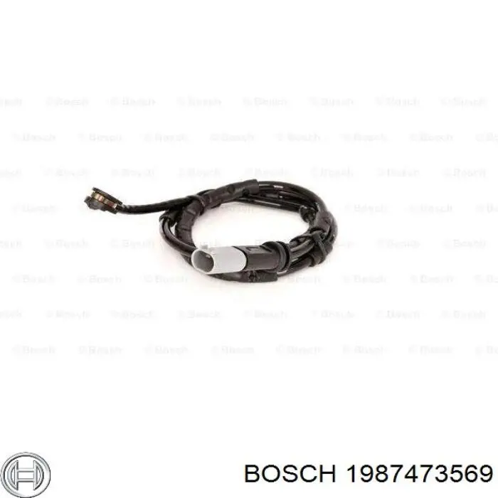 1 987 473 569 Bosch sensor traseiro de desgaste das sapatas do freio