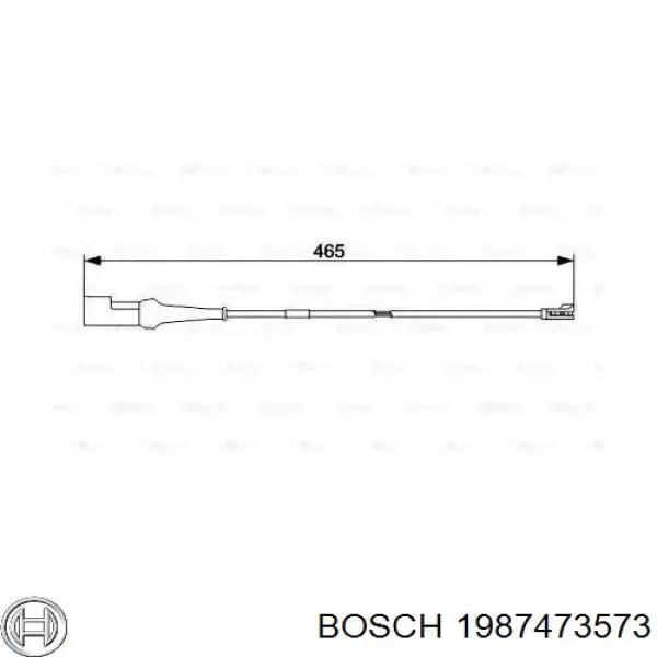 Купить 1987473573 Bosch Датчик износа тормозных колодок задний