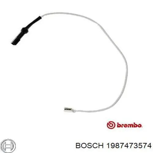 Contacto de aviso, desgaste de los frenos, trasero 1987473574 Bosch