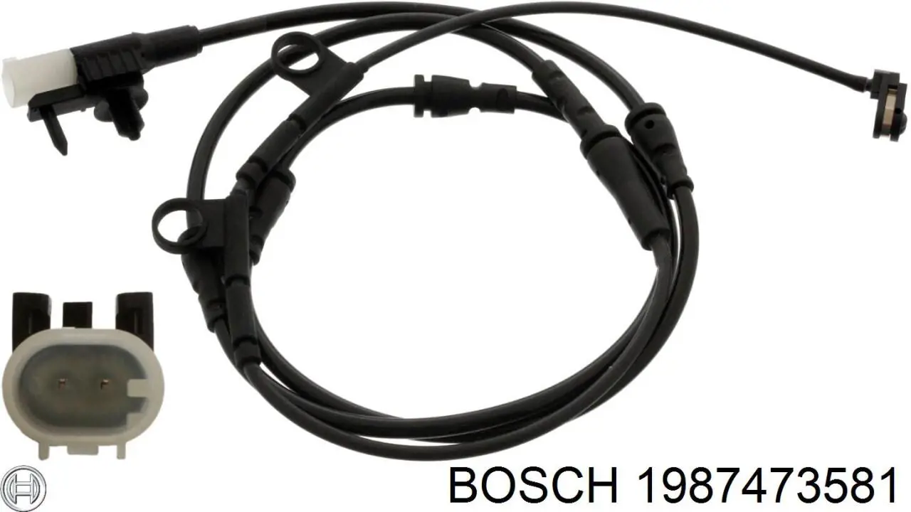 1987473581 Bosch sensor dianteiro de desgaste das sapatas do freio