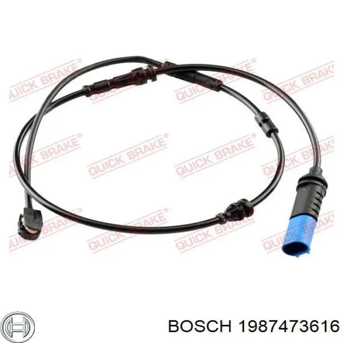 Датчик износа тормозных колодок передний 1987473616 Bosch