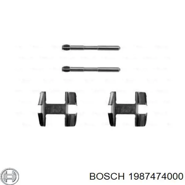1987474000 Bosch колодки тормозные передние дисковые