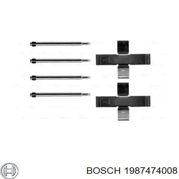 1987474008 Bosch колодки тормозные передние дисковые