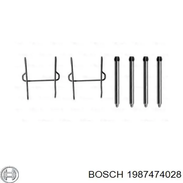 Ремкомплект тормозных колодок 1987474028 Bosch