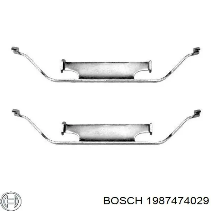 Conjunto De Muelles Almohadilla Discos Delanteros 1987474029 Bosch