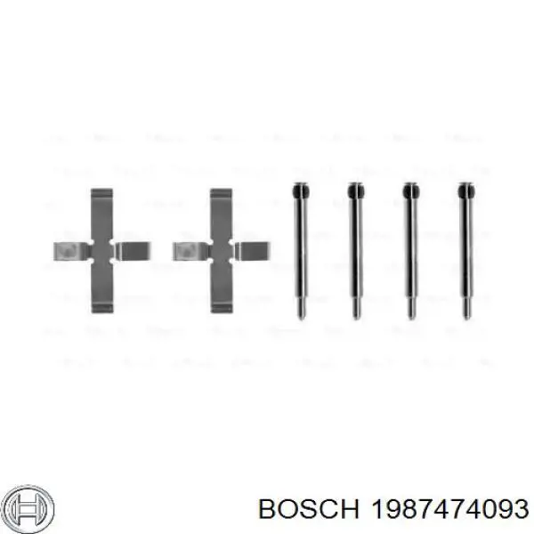 Ремкомплект торм. колодок 1987474093 Bosch