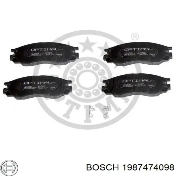 30665016 Volvo Комплект пружинок крепления дисковых колодок, задних