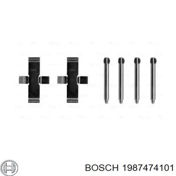 1987474101 Bosch ремкомплект тормозных колодок
