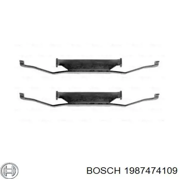 Комплект пружинок крепления дисковых колодок, передних Bosch 1987474109 цена, от 5.21 USD