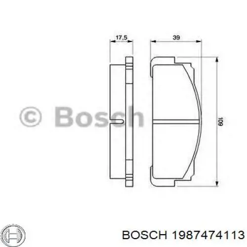 Комплект пружинок крепления дисковых колодок передних 1987474113 Bosch