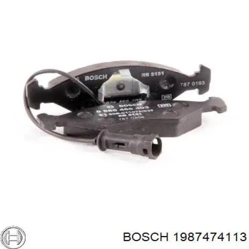 Купить 1987474113 Bosch Комплект пружинок крепления дисковых колодок передних