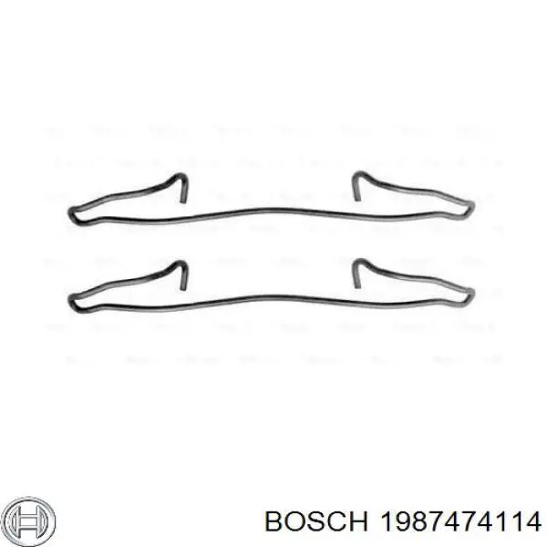 Комплект пружинок крепления дисковых колодок, передних Bosch 1987474114 цена, от 3.01 USD