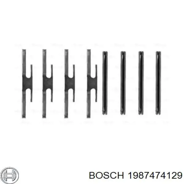 1987474129 Bosch ремкомплект тормозных колодок
