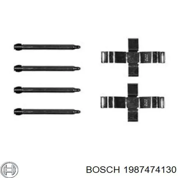 Ремкомплект тормозных колодок 1987474130 Bosch