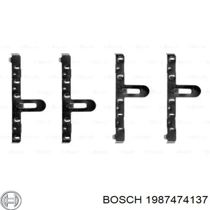 Ремкомплект тормозных колодок Bosch 1987474137