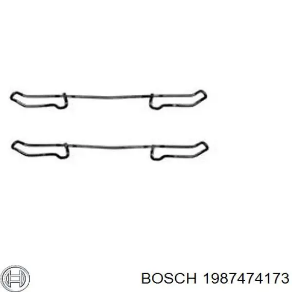 1987474173 Bosch пружинная защелка суппорта