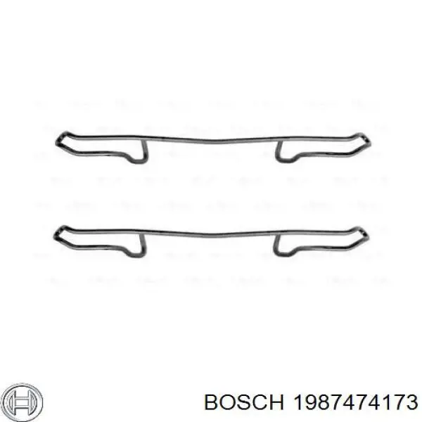 Купить 1987474173 Bosch Пружинная защелка суппорта