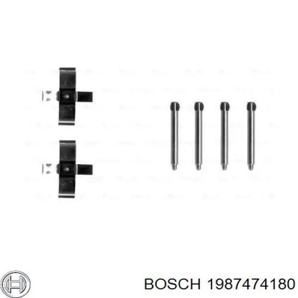 Ремкомплект тормозных колодок Bosch 1987474180