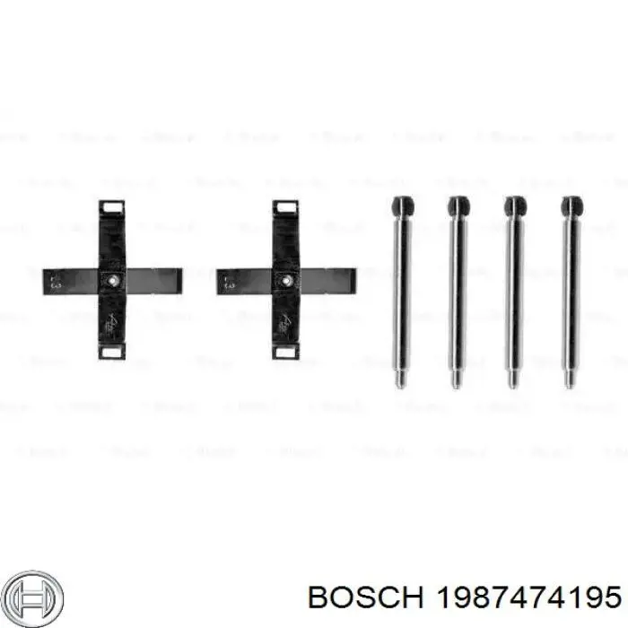 Пружинная защелка суппорта Bosch 1987474195