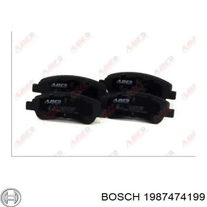 Ремкомплект тормозных колодок 1987474199 Bosch