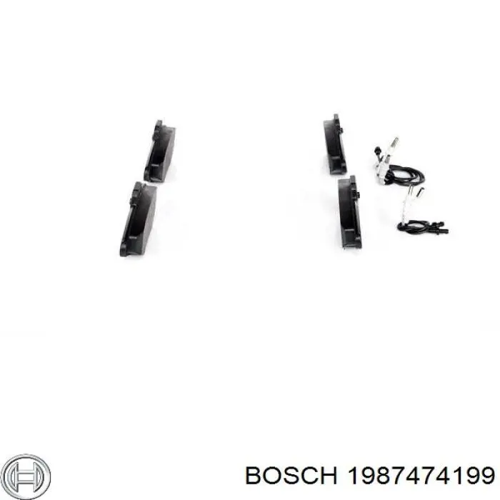 Купить 1987474199 Bosch Ремкомплект тормозных колодок