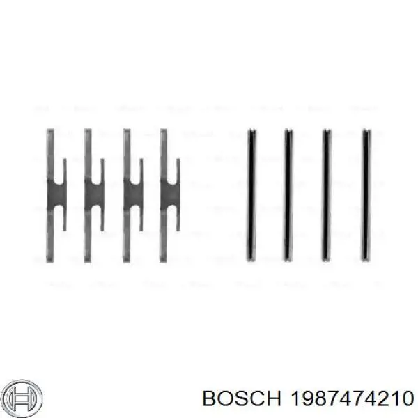 1987474210 Bosch ремкомплект тормозных колодок