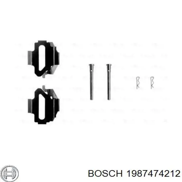 1987474212 Bosch ремкомплект тормозов задних