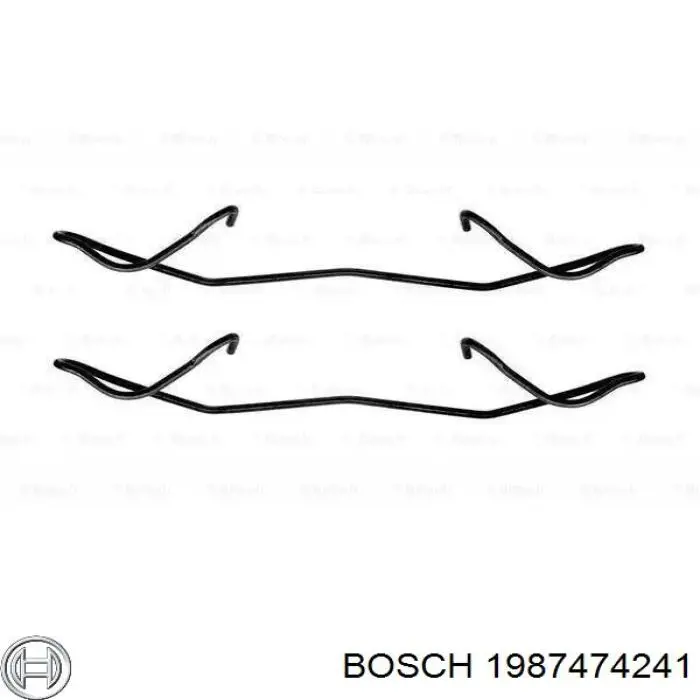 Комплект пружинок крепления дисковых колодок передних BOSCH 1987474241