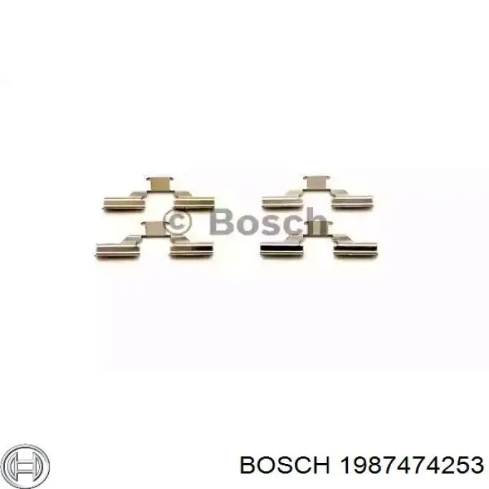 Комплект пружинок крепления дисковых колодок задних BOSCH 1987474253