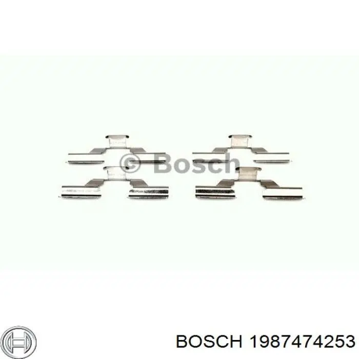 Conjunto De Muelles Almohadilla Discos Traseros 1987474253 Bosch