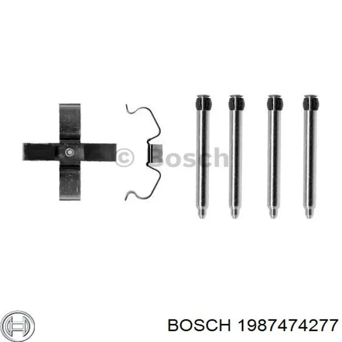 1987474277 Bosch ремкомплект тормозных колодок