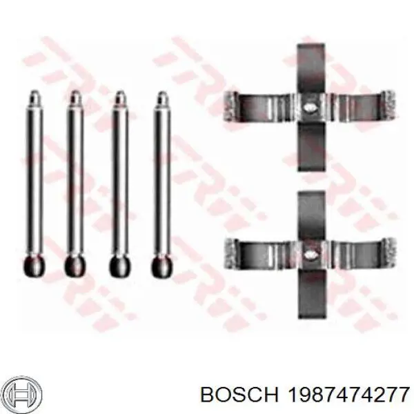 1987474277 Bosch Ремкомплект торм. колодок