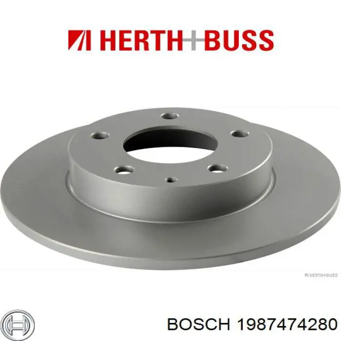 Ремкомплект тормозных колодок Bosch 1987474280