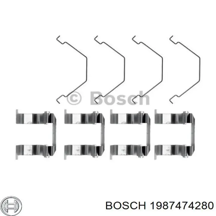Купить 1987474280 Bosch Ремкомплект тормозных колодок