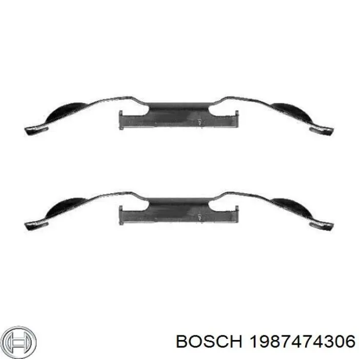 Пружинная защелка суппорта Bosch 1987474306