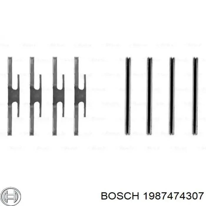 Купить 1987474307 Bosch Ремкомплект тормозных колодок