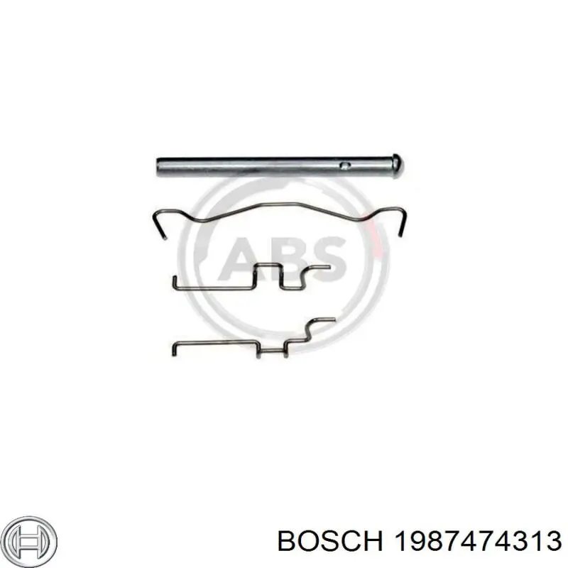 Комплект пружинок крепления задних дисковых колодок Bosch 1987474313
