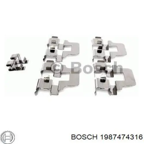Pastillas de freno traseras 1987474316 Bosch