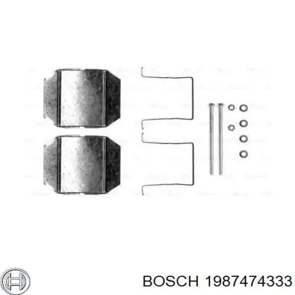 Ремкомплект тормозов задних Bosch 1987474333