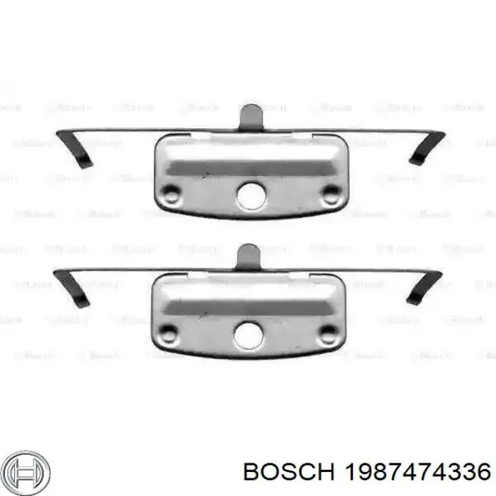 Комплект пружинок крепления дисковых колодок передних 1987474336 Bosch