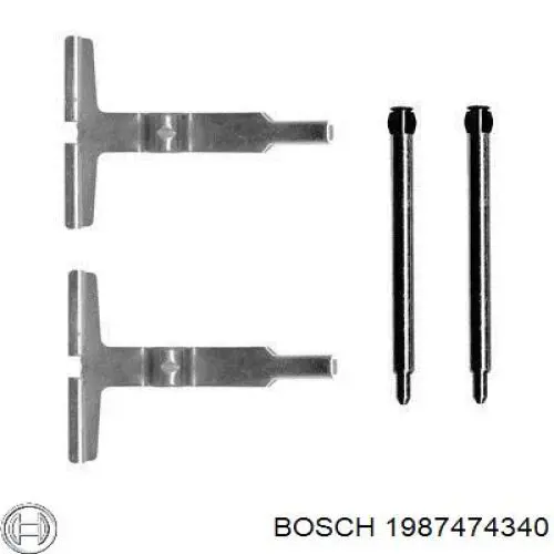 Ремкомплект тормозных колодок 1987474340 Bosch