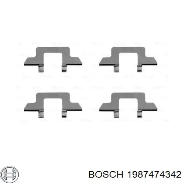 Ремкомплект тормозных колодок 1987474342 Bosch