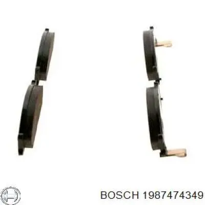 Комплект пружинок крепления дисковых колодок передних 1987474349 Bosch