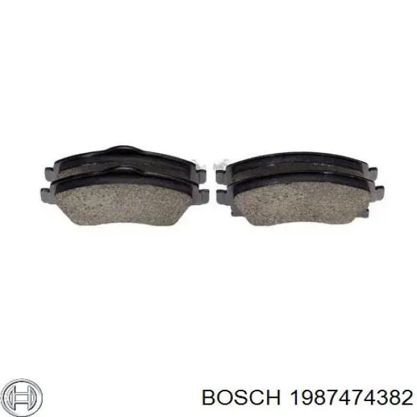 Купить 1987474382 Bosch Комплект пружинок крепления дисковых колодок передних