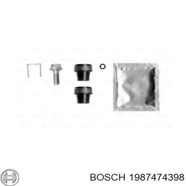 Ремкомплект суппорта тормозного переднего BOSCH 1987474398
